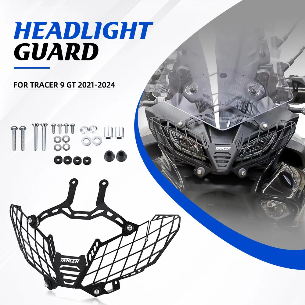 

For Yamaha Tracer 9 GT 2021-2024 Motorcycle Accessories Headlight Guard Head Light Protector Cover Grille Protection Tracer9GT