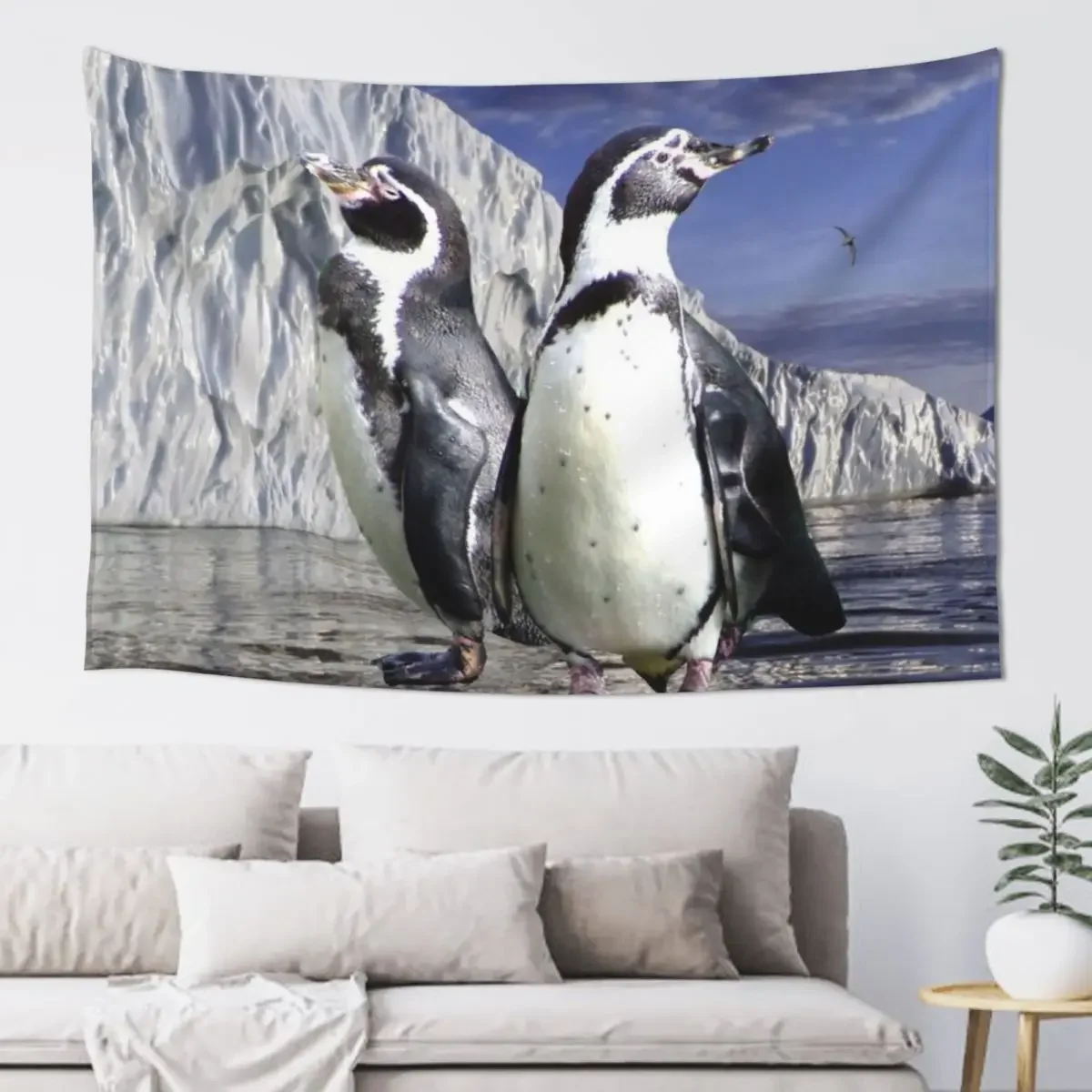 

Penguins and Glacier Tapestry Decoration Wall Room Decorating Aesthetic Decorations For Room Wallpaper Bedroom Tapestry