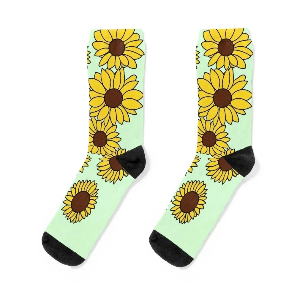 Basil themed sunflower Socks with print ankle Socks Women's Men's