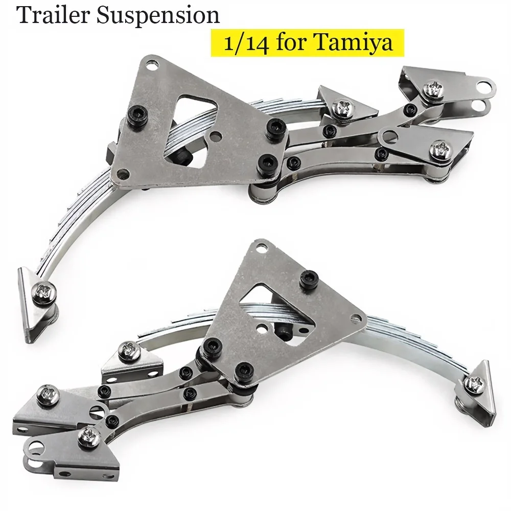 Stainless Steel Leaf Spring Lifting Lug Set for 1/14 Tamiya RC Tractor Trailer Truck – Rear Suspension Toy Upgrade Spart  Parts
