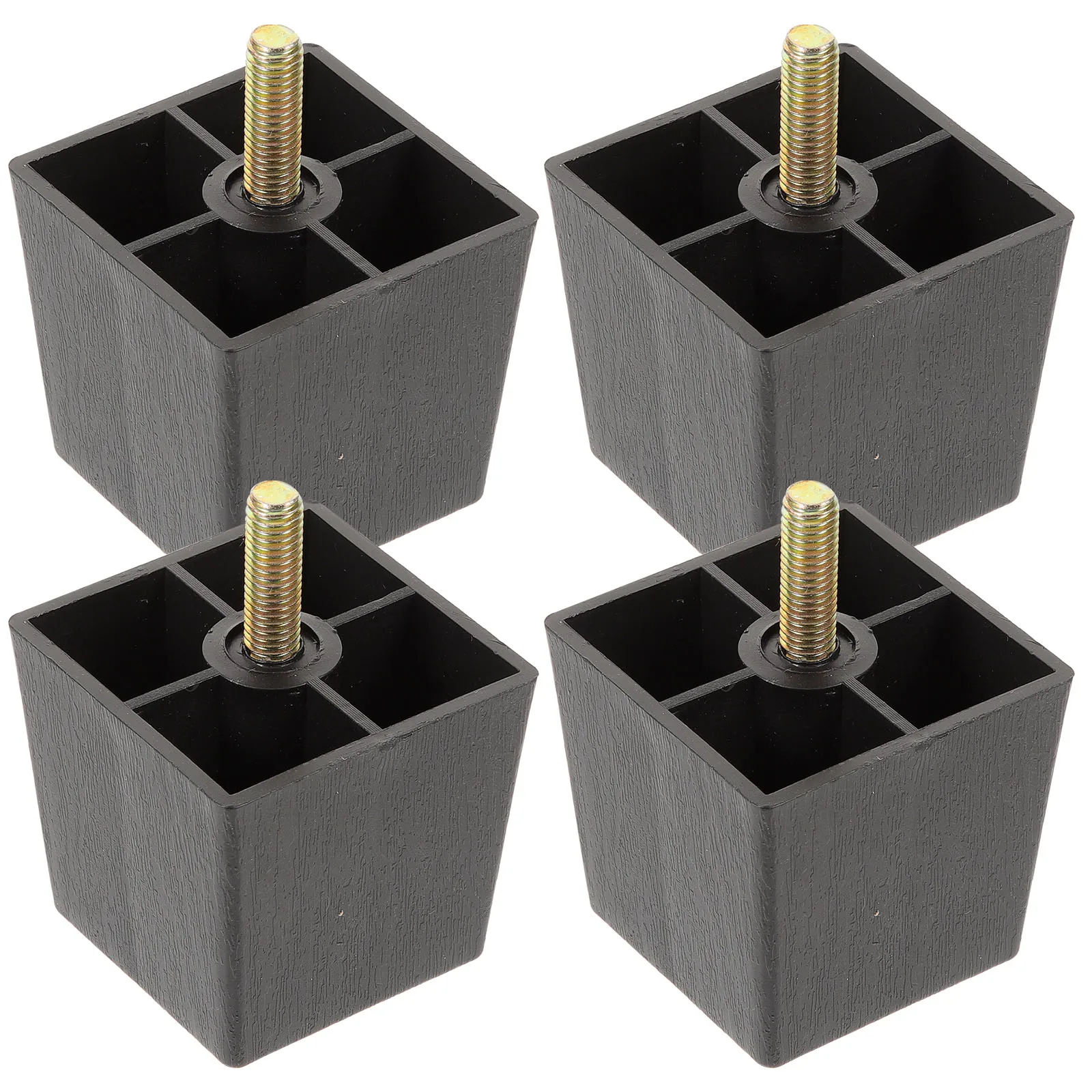Sofabeine, 4er-Set, 4 Ersatz-Couchfüße, Möbelbeine für Schrank, Stuhl, Kommode, Kunststoff-Sofafüße, erhöht