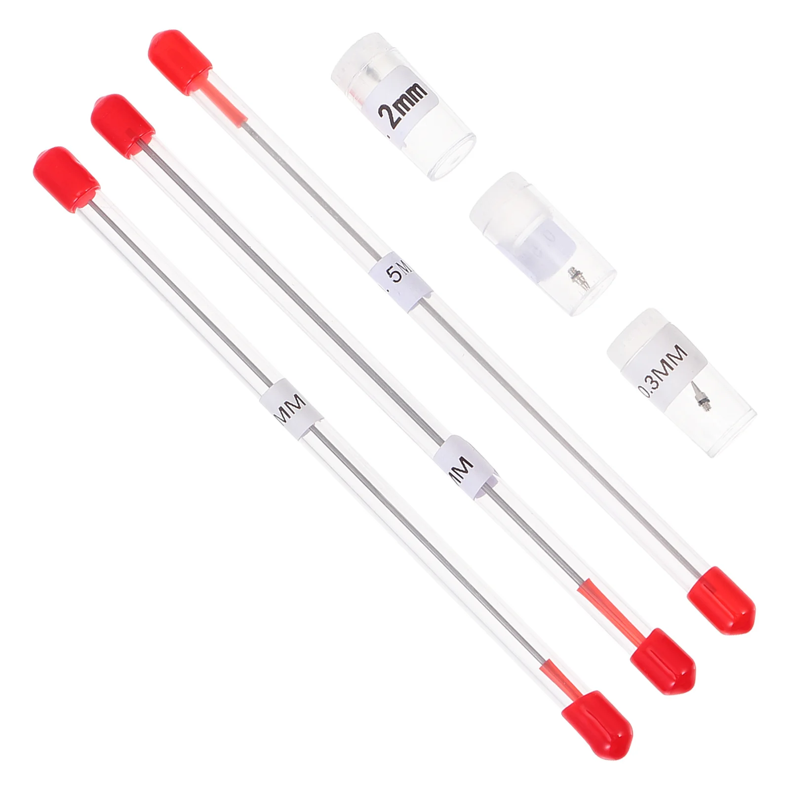 

6Pcs Airbrush Replacement Nozzle Kit Robust Metal Needles and Caps Fit Most Airbrush Models for Fine Art Painting Repairs