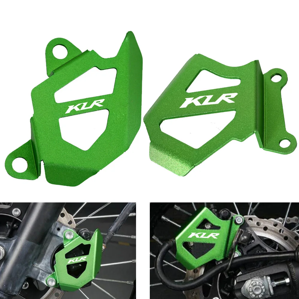 For Kawasaki KLR650 KLR 650 2008-2024 Motorcycle Front Rear Wheel Brake Caliper Cover Guard KLR Mount Caliper Protection Board