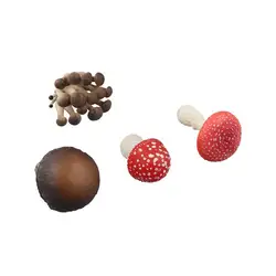 Vegetable Model Fungus Figurines Landscape Miniatures Matsutake Oyste Simulation Mushroom Plant Artificial Fungus Model