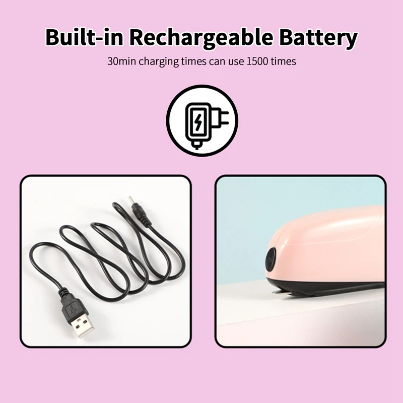 Portable Mini Electric Stapler Set Fit For Daily Office Is Suitable For School Office Family Students Blue