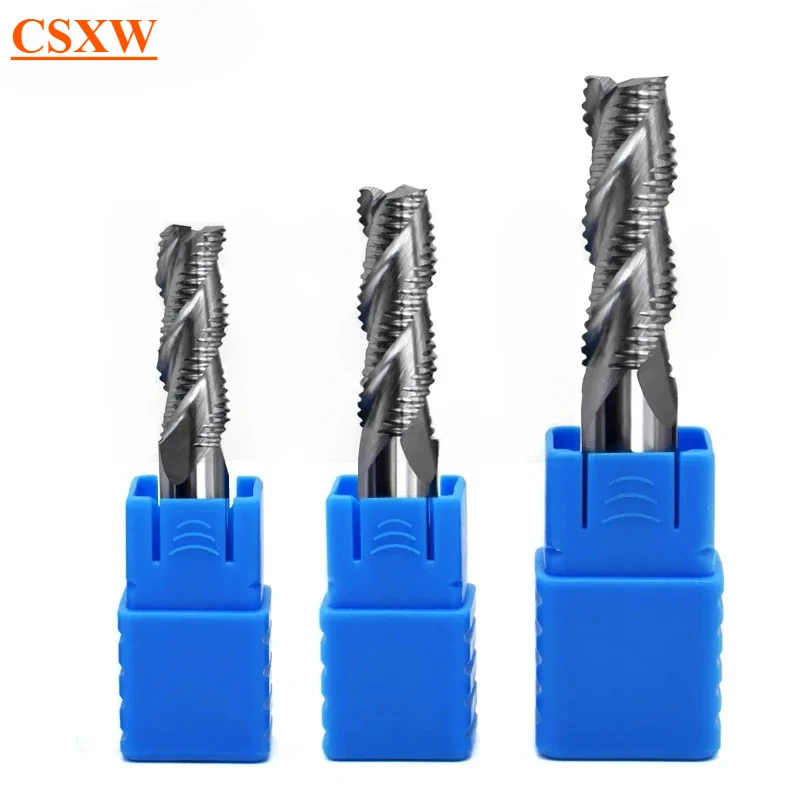 HRC55 Milling Cutter Alloy Coating Tungsten Steel Tool Cnc Maching 4 Blade Roughing Endmills  corn Milling Cutter For Metal