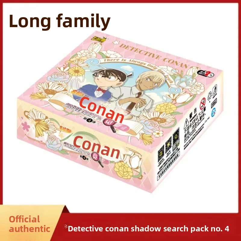 Kayou Official Detective Conan Shadow Pack Vol.4 Floral Bouquet Collectible Cards QR TR Rare Anime Booster Box Exquisite Gift