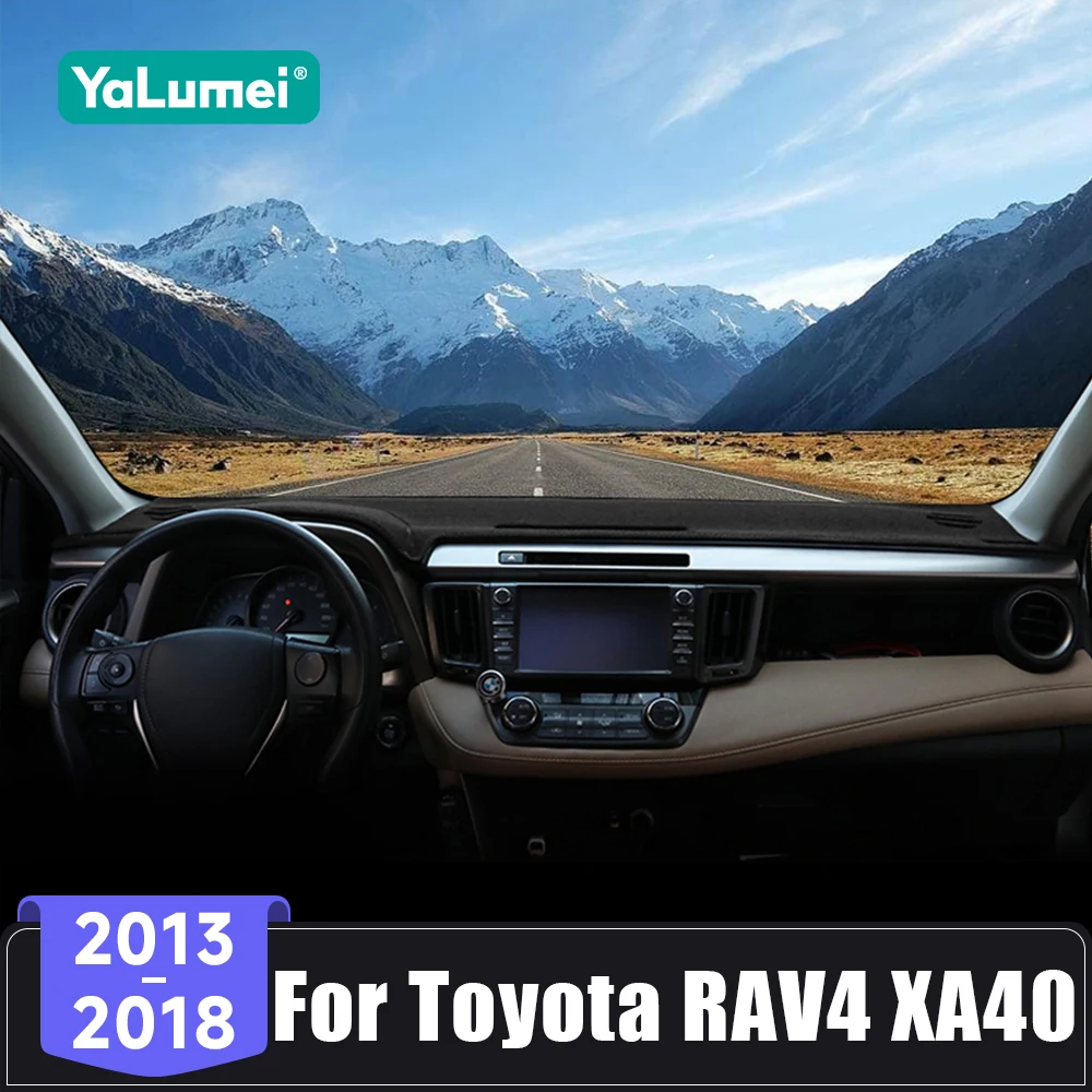 Auto Dashboard Abdeckung Zubehör Vermeiden Licht Pad Sonnenschutz Matte Anti-Uv Teppiche Für Toyota RAV4 XA40 2013 2014 2015 2016 2017 2018