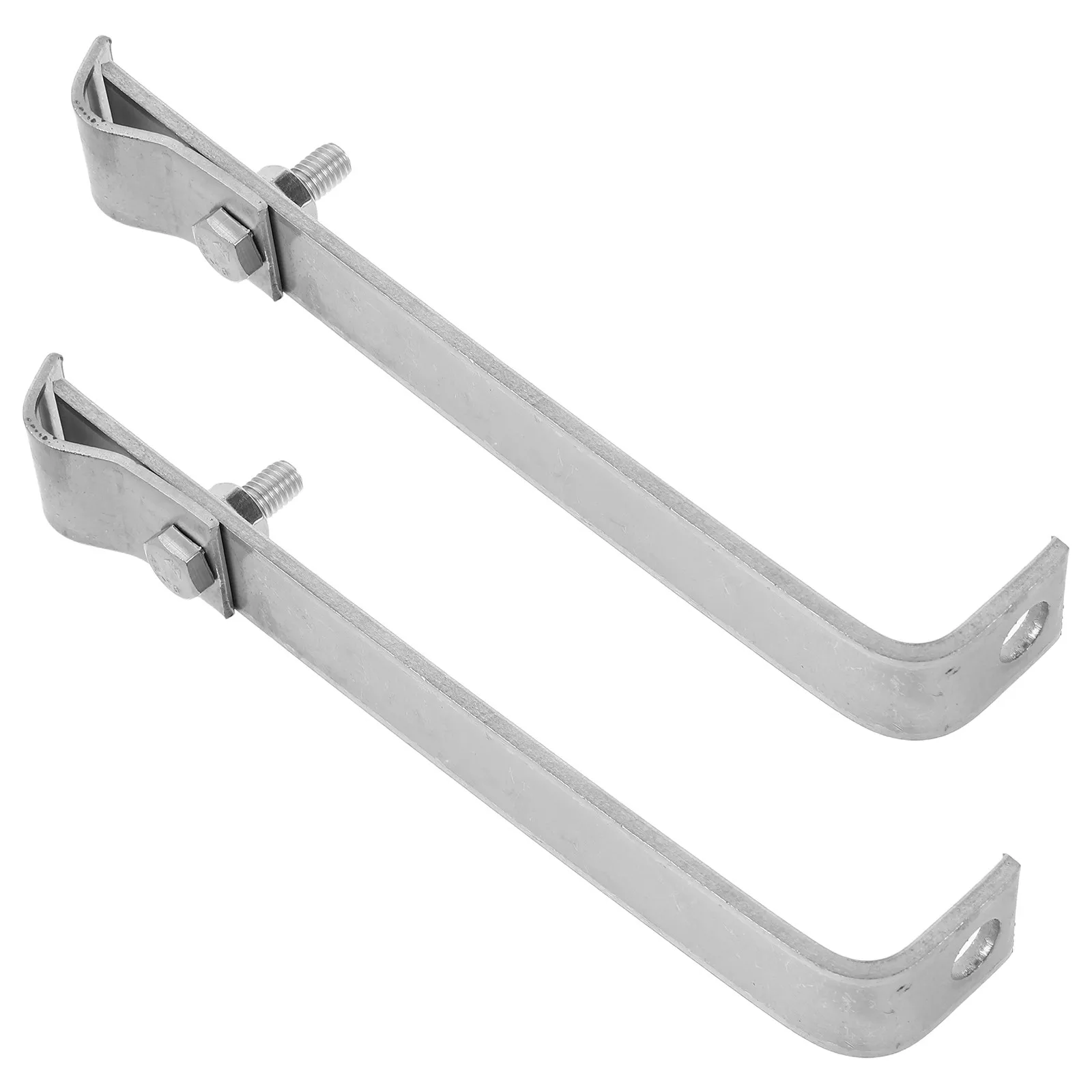 2Pcs Roof Bracket Grounding Clamps Thunder Rod Support Metal Electrical Earth Connectors for Residential Industrial Installation