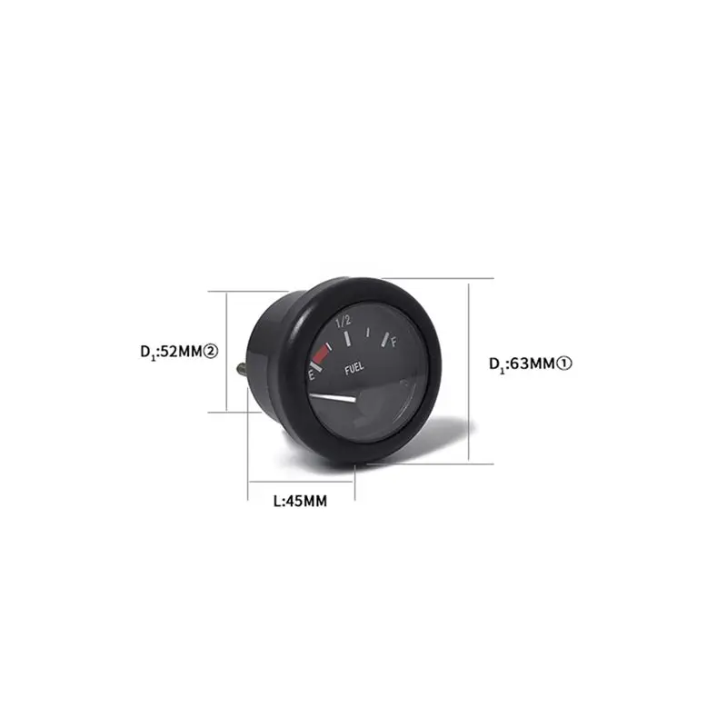 Durable-52Mm Universal Oil Pressure Gauge With Indicator Light&Oil Level Sensor For Car Boat Marine Yacht Fuel Level Gauge Meter - view 6