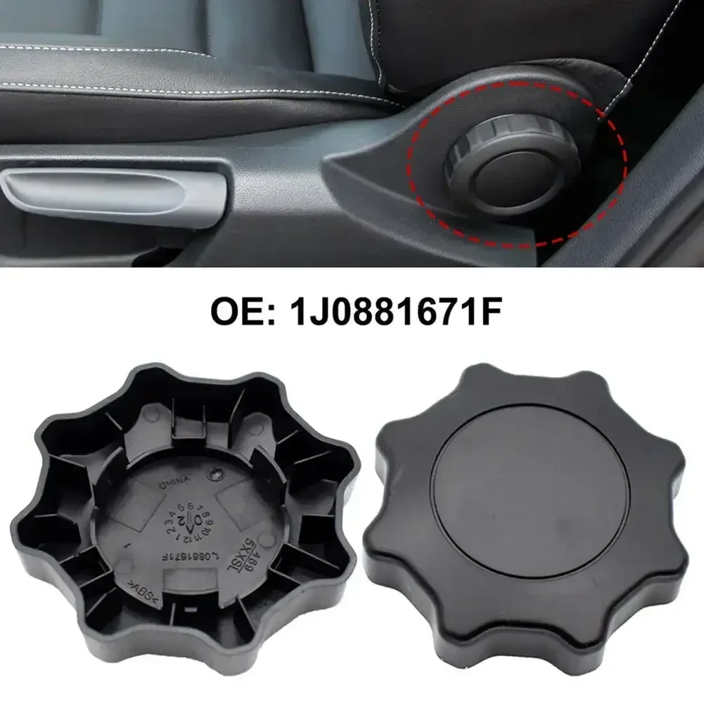 Black Seat Adjustment Turning Knob 1J0881671F Replace for VW Volkswagen Caddy Golf Jetta Mk4 Polo Beetle Passat Car Accessories