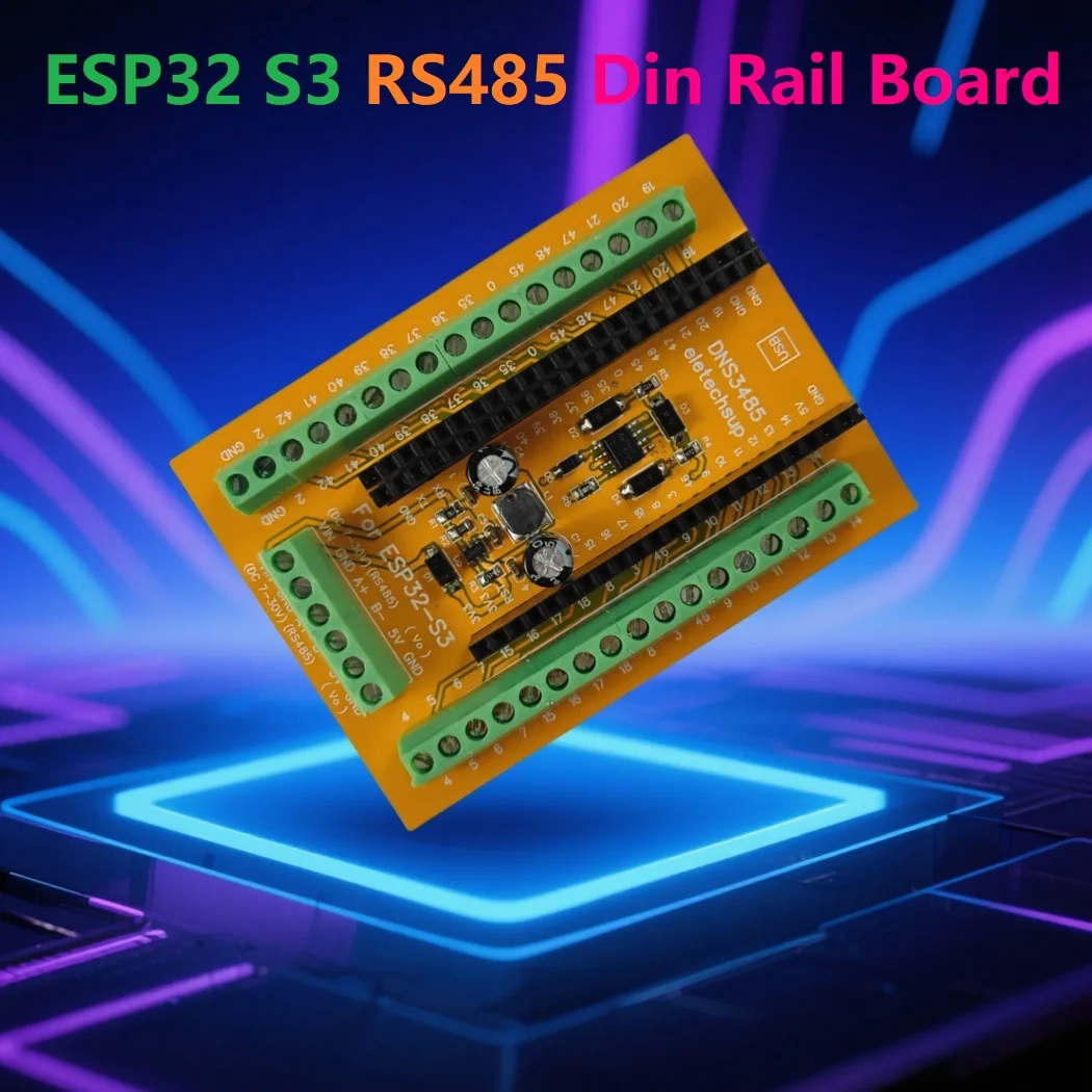 

ESP32 S3 WiFi BLE RS485 485 BUS Плата расширения 2,4G Умный дом DIY Контроллер Модуль DIN-рейки для Arduino IOT Simple PLC