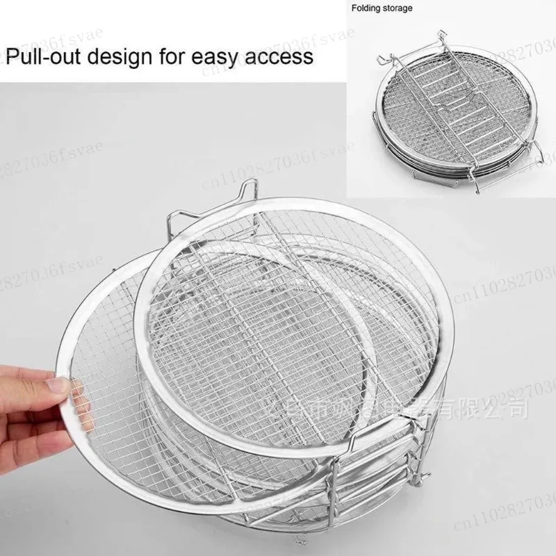 For Airfryer Air Fryer Accessories 5 Layer Grill 5 Layer Grill for 8QT Pan