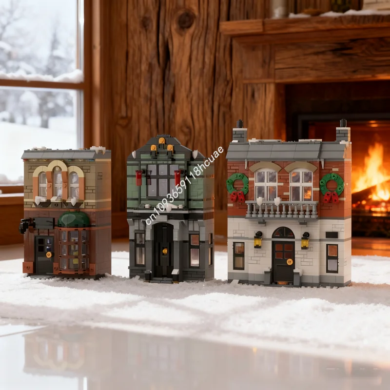 

1242pcs MOC Winter Baker Street Seasonal Christmased Model Building Toys Blocks Christmas Gift DIY Creative Idea Brick