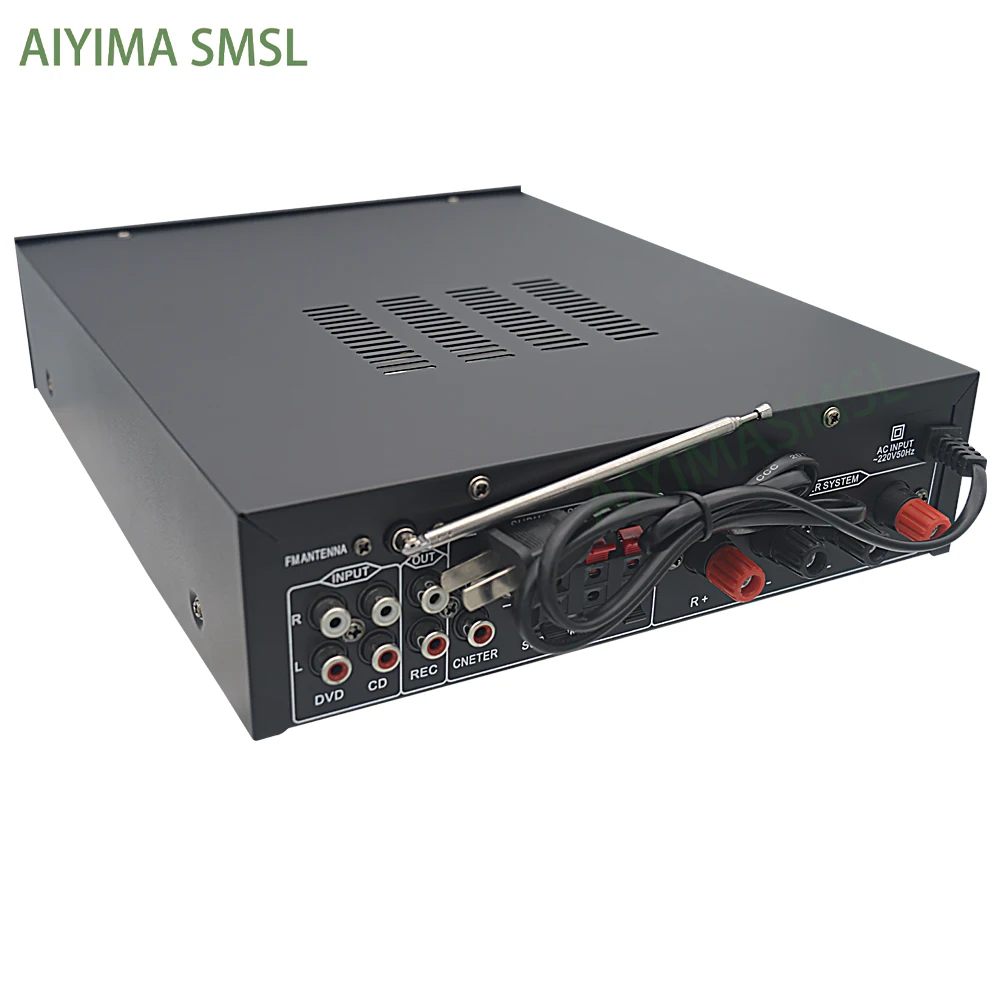 AIYIMAV SMSL التحكم عن بعد 5.1 USB SD بلوتوث مكبر كهربائي 450 واط متعددة الوظائف كاريوكي راديو HIFI سوبر باس مكبر للصوت