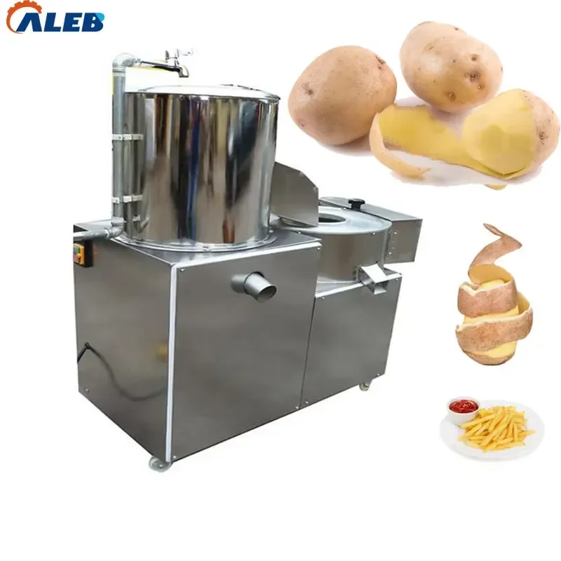 

YWM Certificate Simple Operate Potato Chips Slicer Combined with Cleaning Machine Peeling Machine