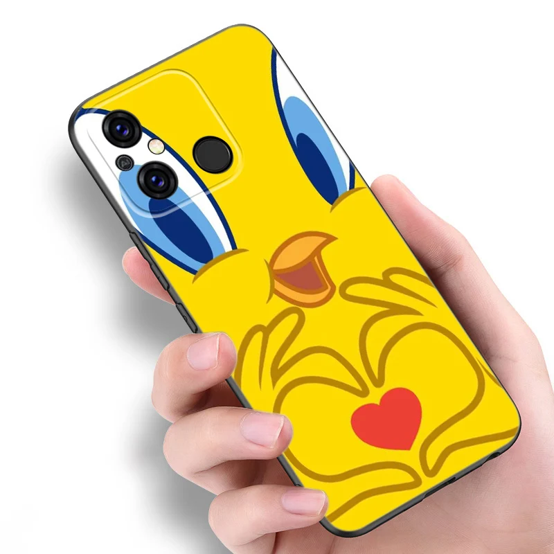 Yellow Cartoon Bird Black Silicone Phone Case For Redmi 10 Prime A1 A2 Plus K30 K40 Gaming K60 Pro 9 9A 9C 9T 10A 10C 12 12C 13C image 6