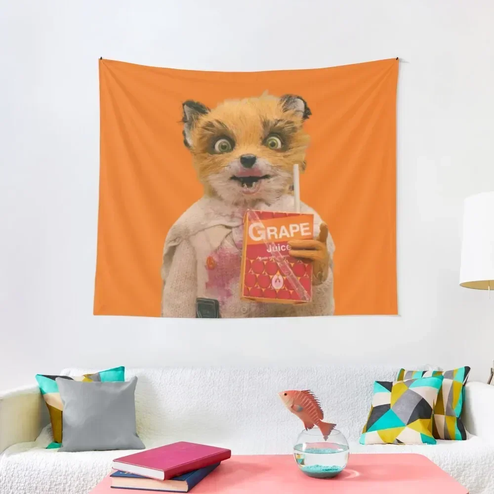 Fantastic Mr. Fox Grape Juice Tapestry Room Decor Cute Cute Room Things Anime Decor Tapestry