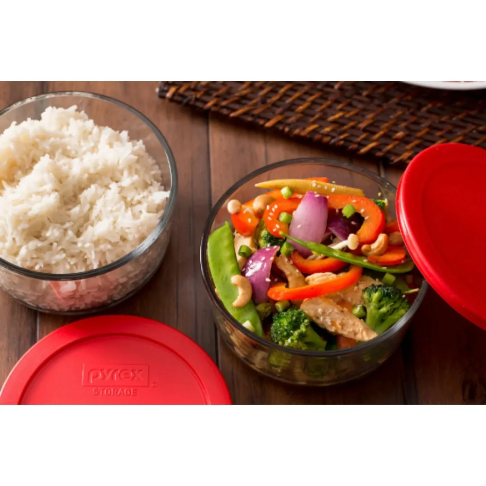 

Simply Store Glass Storage Bakeware Set with Assorted Colored Lids