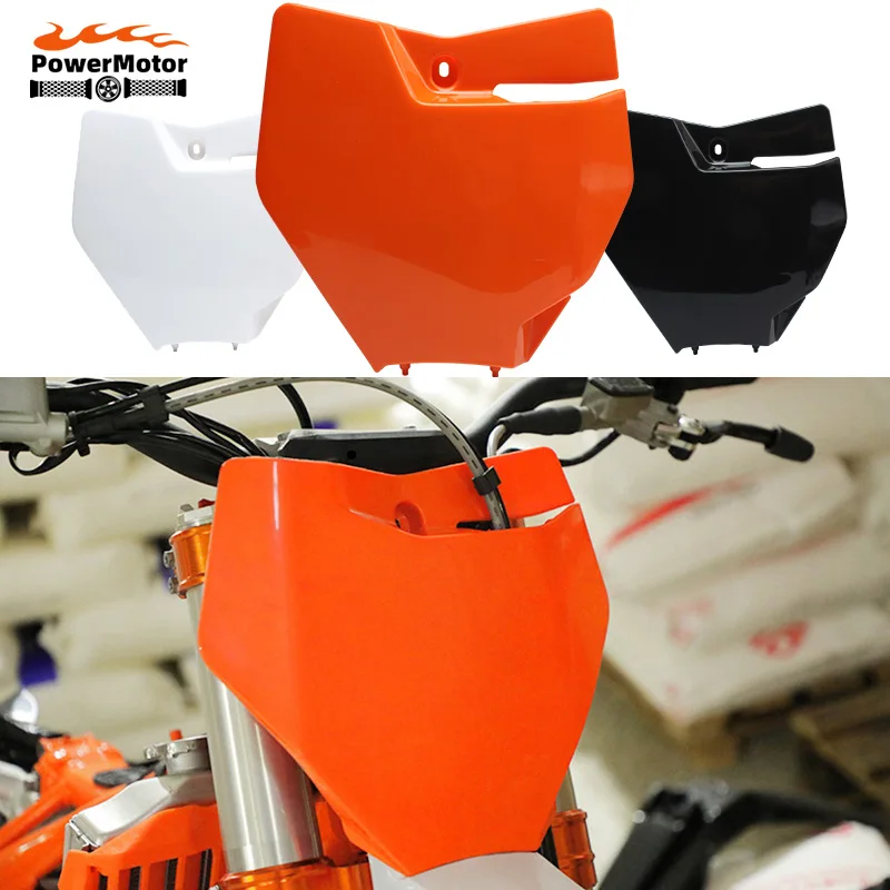 Motorcycle Front Number Plate Plastic Cover Fit for KTM SX SXF XC 125 250 350 Dirt Pit Bike Motocross Enduro Moto Free Shipping