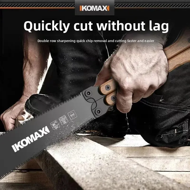 Double-Sided Folding Mini Hand Saw Small Portable Handheld Garden Saw Quick Woodworking Tool for Outdoor Household Use