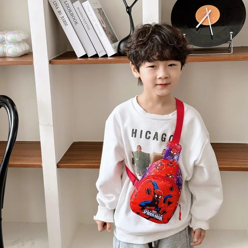 Borsa Marvel Spiderman Spider Man Crossbody Borsa da petto per bambini Portamonete Borse a tracolla Spider-Man Borsa a tracolla Regali di compleanno