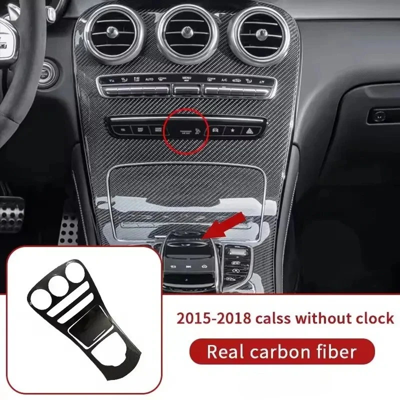 

Для Mercedes W205 C Class C43 C63 X253 Glc из настоящего углеродного волокна 2015+ Панель управления Coupe Внутренняя отделка Модификация Mercedes