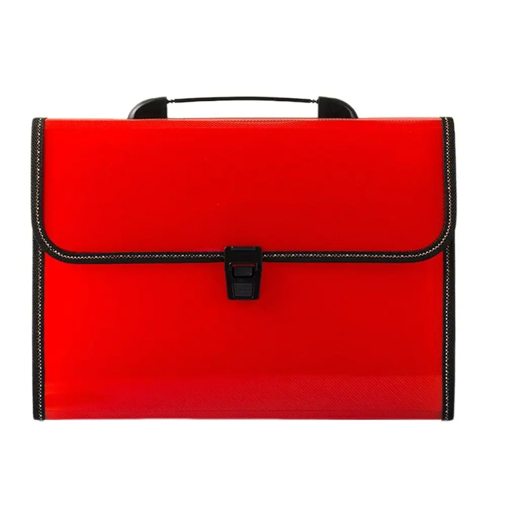 13 Pocket Test Paper Storage Bag Waterproof Dustproof Handheld File Bag with Index Stickers Large Capacity Accordion File Folder