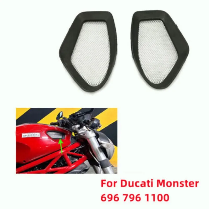 

2PCS for Ducati 696 796 1100 797 2008-2014 Fuel Tank Net Gas Tank Intake Cap Fairing, Motorcycle Accessories
