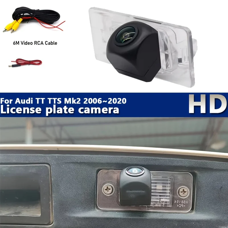 

Камера заднего вида HD для Audi TT TTS Mk2 2006-2014-2020, широкоугольная камера для парковки и движения задним ходом