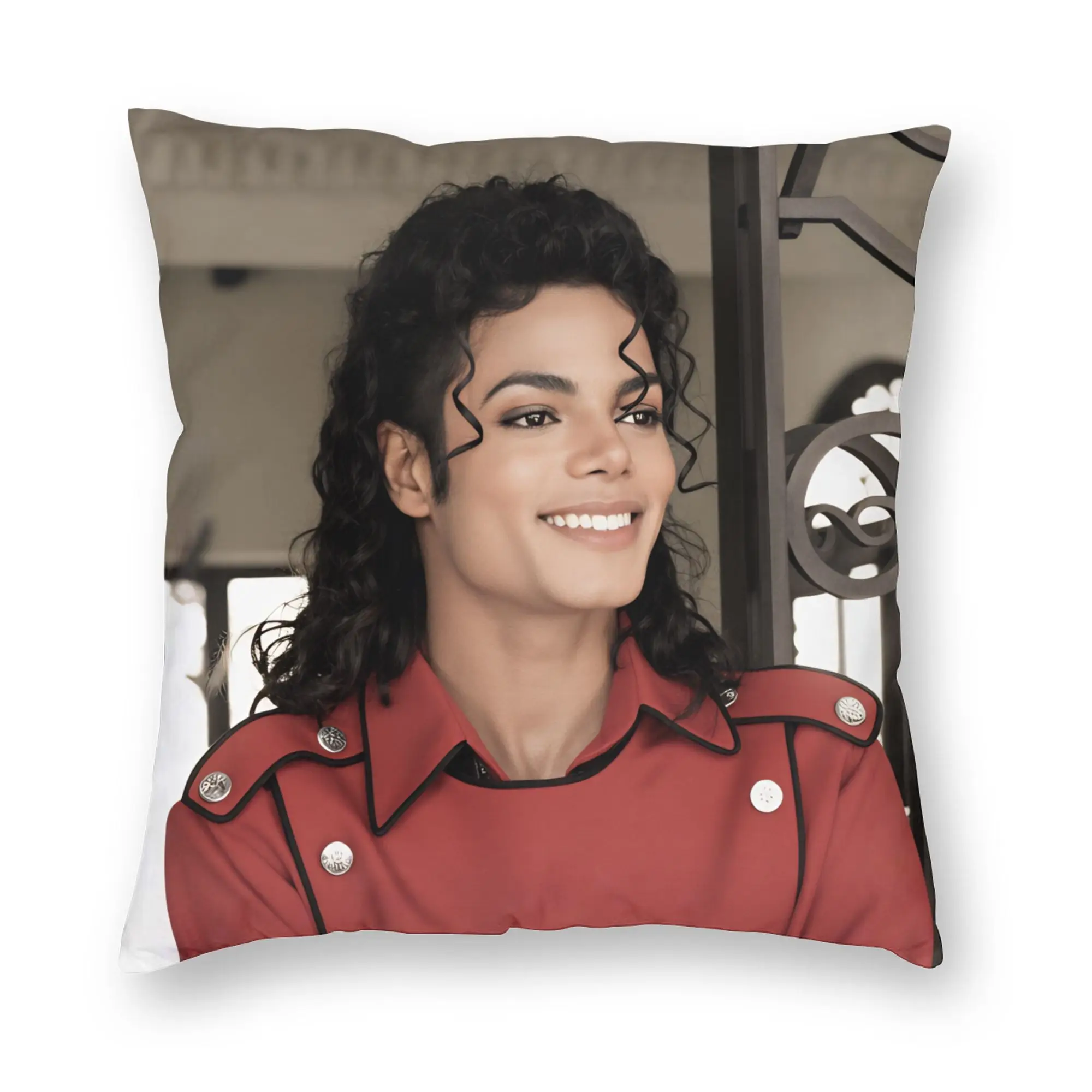 MJ King Of Pop Michael J-jackson  Graphic Pillow Case  Comfy Pillow Cover Funny Cushion Cover For Living Room Chair