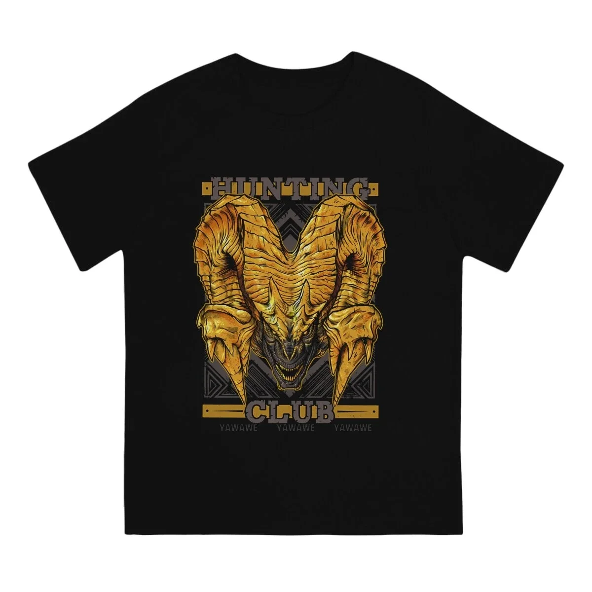 Охотничий клуб Kulve Taroth мужские футболки H-Hunter MHW Винтажная футболка с коротким рукавом и круглым вырезом