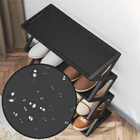 4 Tier Shoe Organizer, Foldable Shoe Rack Space Saving Standing Shoe Storage Organizer for Closet Hallway Entryway Bedroom - Image 5