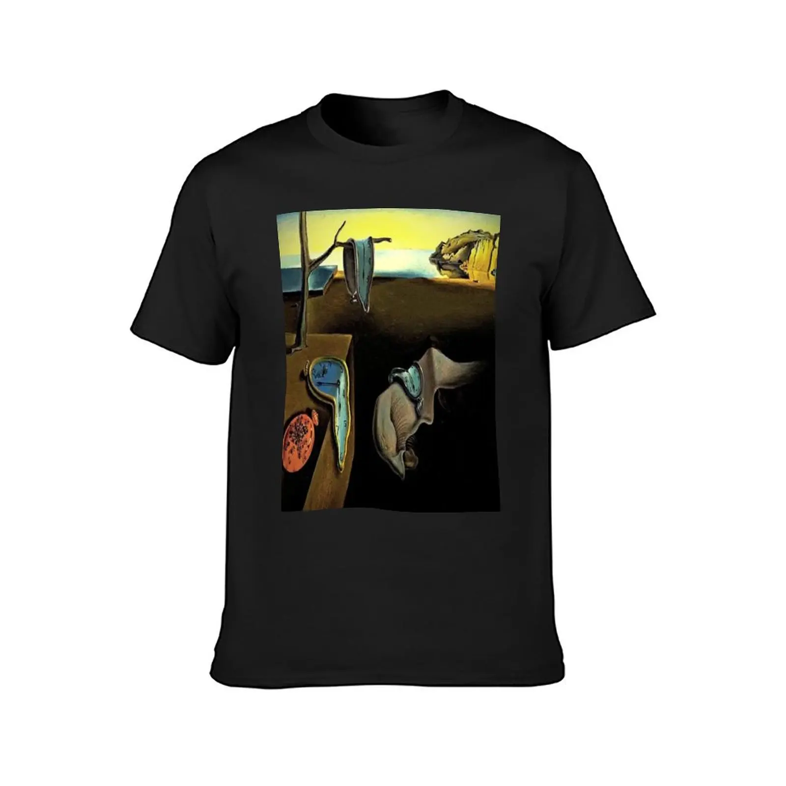 The Persistence of Memory by Salvador Dali T-Shirt plus sizes korean fashion mens cotton t shirts