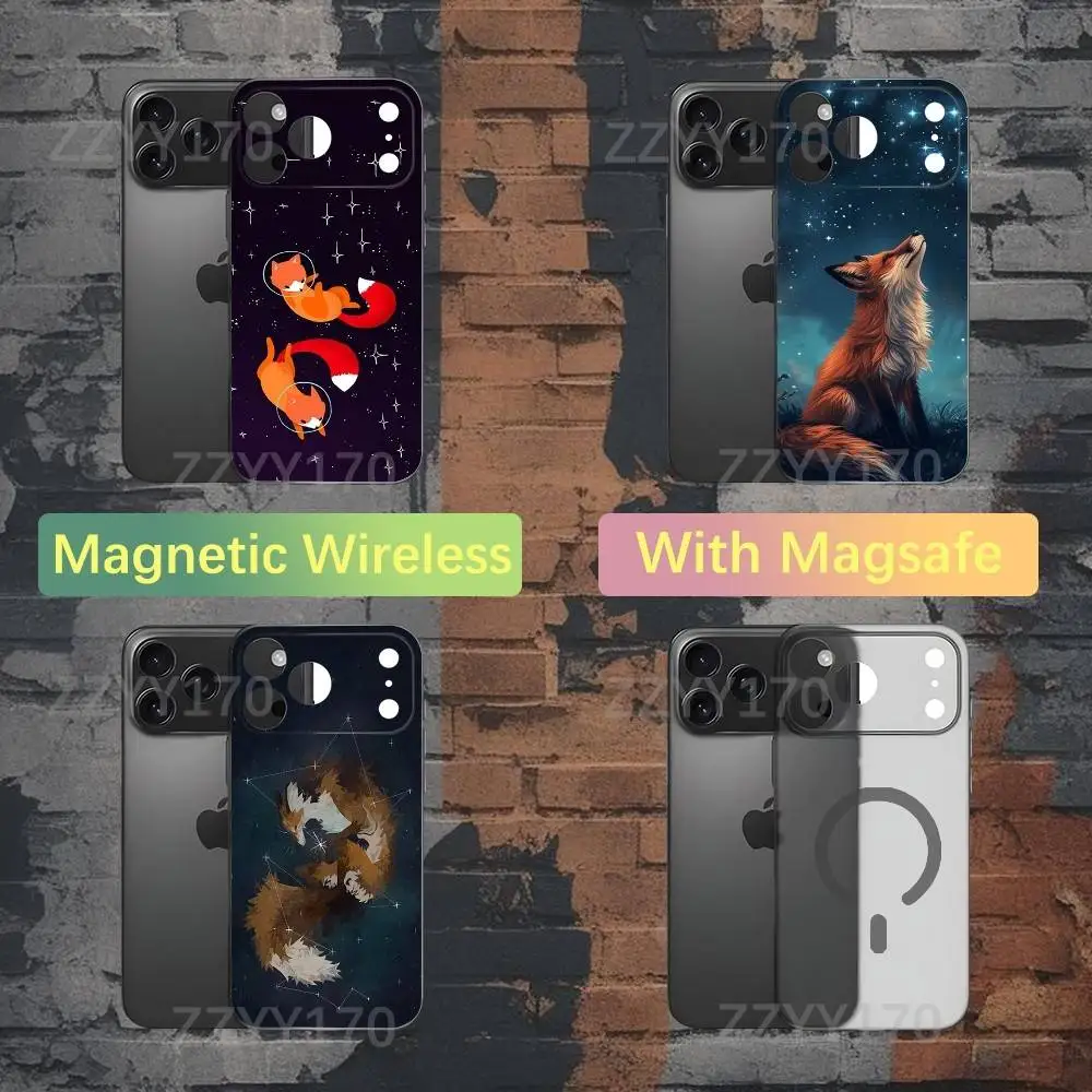 

Foxes ANIMALS Phone Case For iPhone 17,16,15,14,13,12,X,XS,Pro,Max,Plus,E,Air,Mini with Magsafe Magnetic Liquid TPU