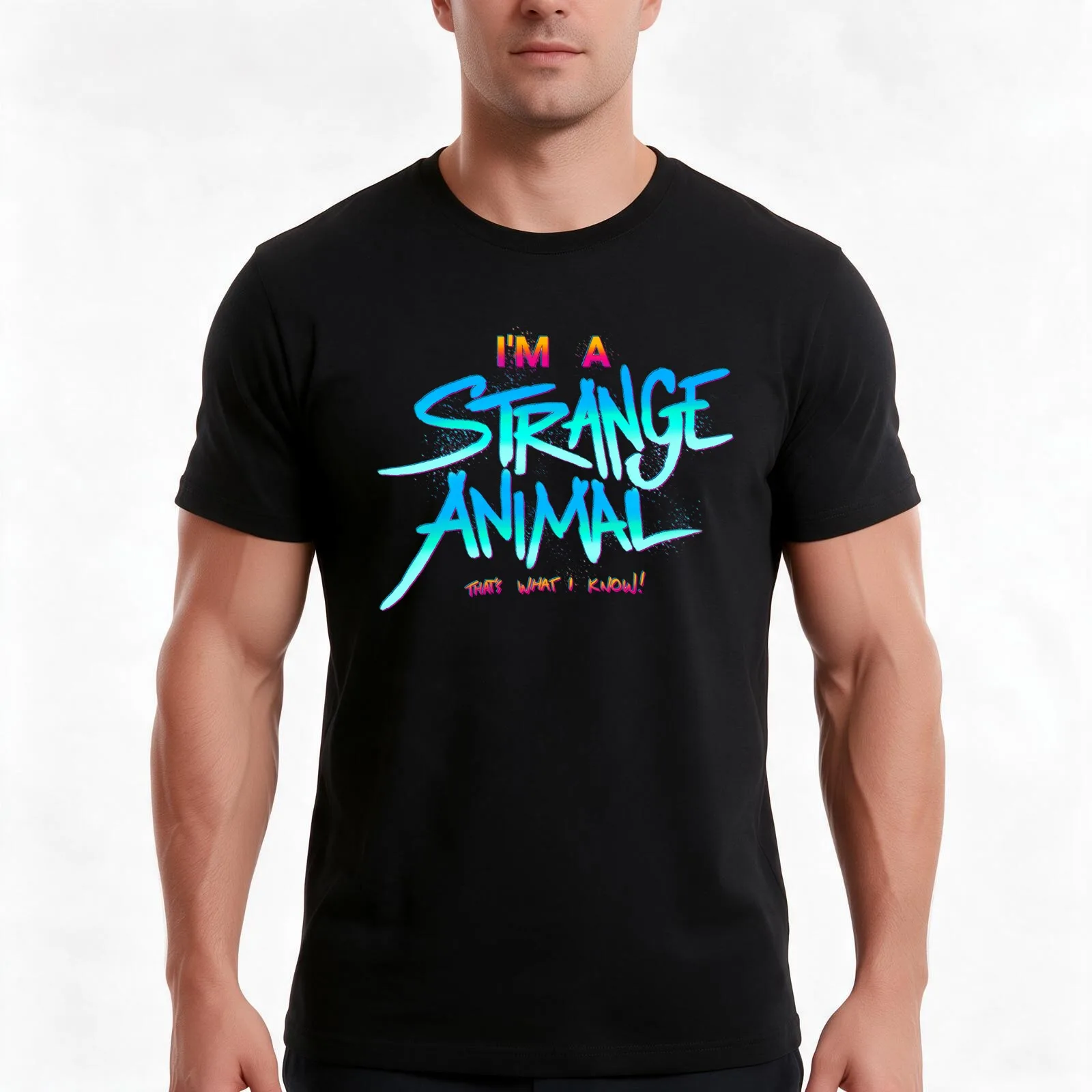 The Strange Animal Within T-Shirt Summer Casual Cotton Tee Oversized Streetwear Tops Vintage Graphic Print Unisex Men Women