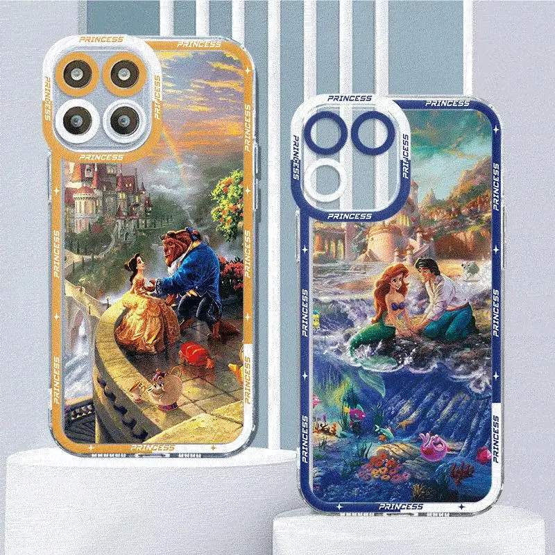 

Case For Huawei Honor X8a 4G X8 5G 90 Lite X9a Angel Eye Phone Cover Clear Silicone Shell Disney Princess Ariel Belle Limpar