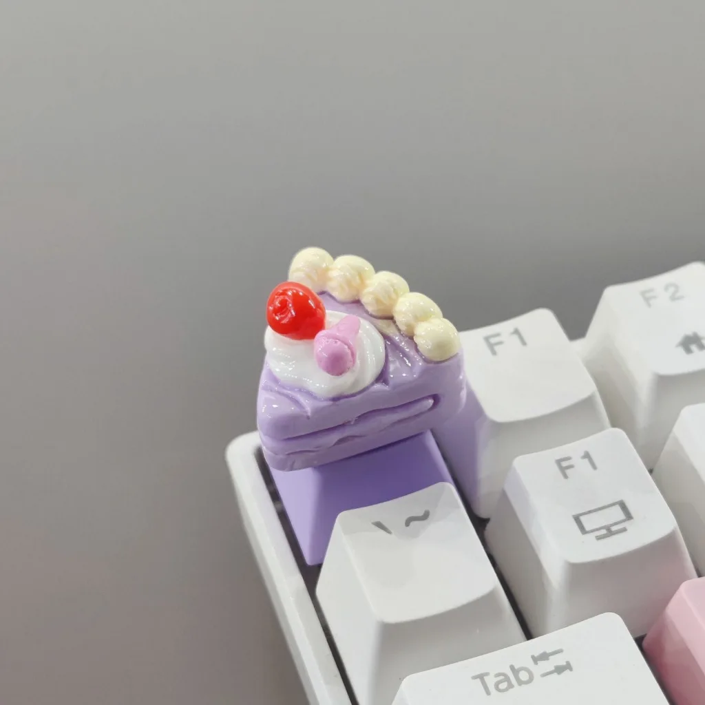 Handgemaakte creatieve mechanische toetsenbord Keycaps Taarten Desserts Hoogte toenemende Keycapsssingle Extra kruisas