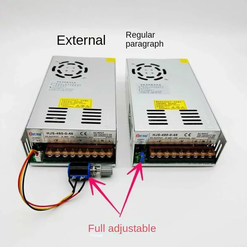 480W Switching power supply Digital display 0-5V/0-12V/0-24V/0-36V/0-48V-60V-80V-120V adjustable DC regulated power supply