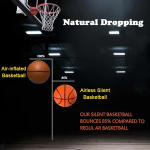 Silent Basketball Sulado with Airless Foam, Interior Training Ball, Quiet dribble, mudo bouncing, Christmas gift, number 7 12 Main Sales Basquet - №3