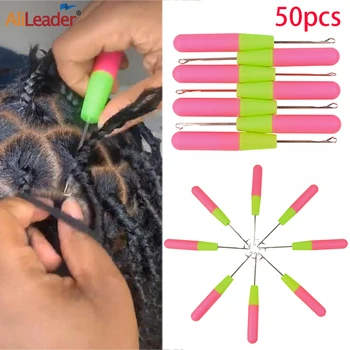Hot Sell 50/Pcs Hair Fashion Hook Needle Handle High Quality Crochet Needle Braids Hair Dreadlocks Needle Accessoires Tools