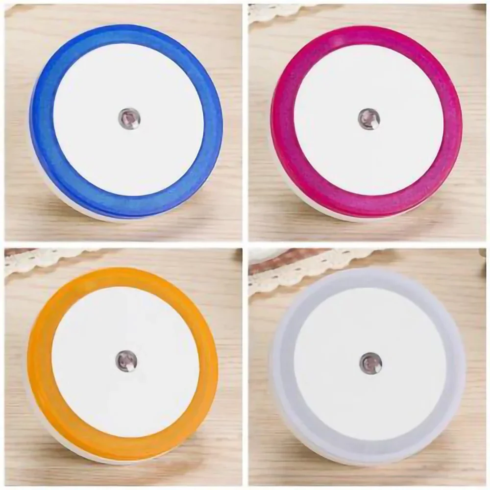 Light Control Intelligent Night Light Energy Saving LED Sensor Lamp EU/US Plug Wall Lamp For Children's Bedroom Stairs Lighting