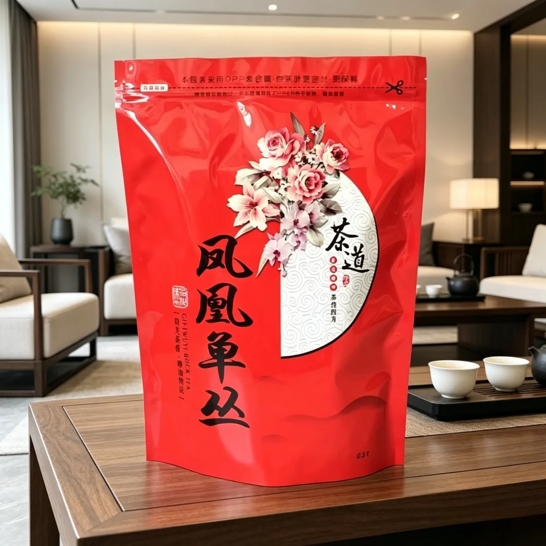 250G Chinese Big Red Robe Tea Set Zipper Bags WuYi Big Hong Pao Qi Men Black Tee Recyclable Jasmine Sealing Packing Bags