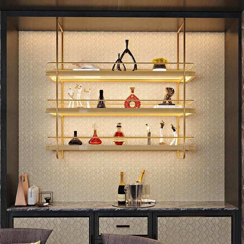 

Wine rack Hanging cabinet Bar Restaurant private room Wall Hanging wine cabinet Wine display