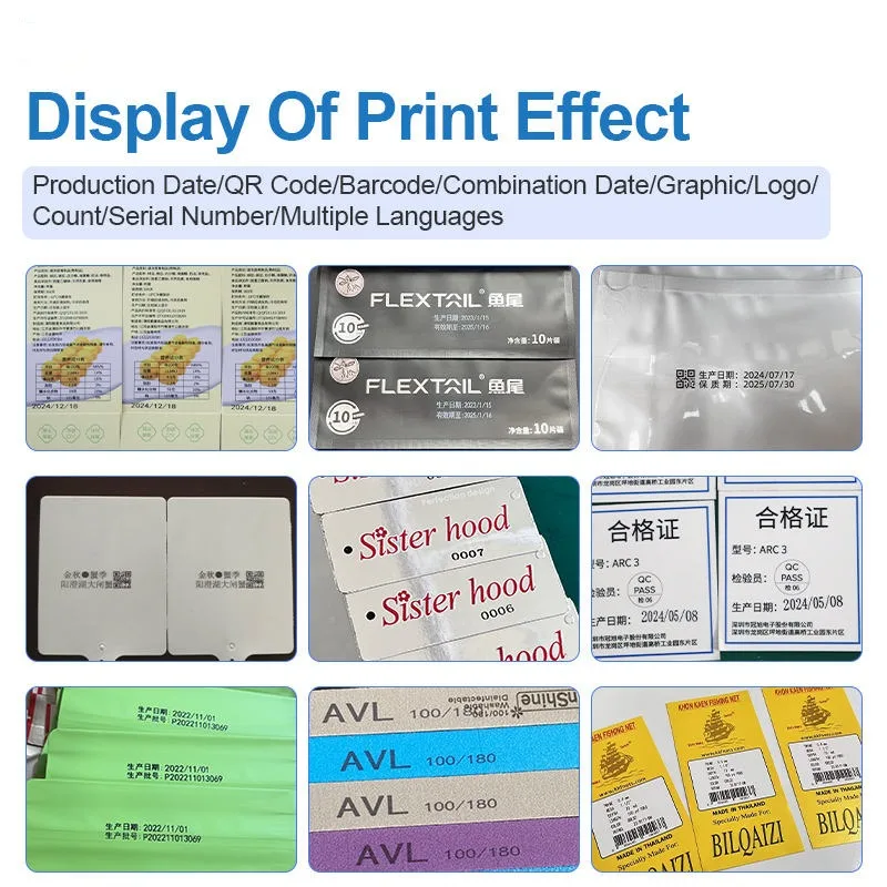 Desktop Inkjet Printer with Automatic Separator Feeder High Speed TIJ Coder for Batch Date QR Code on Bag Carton Packaging