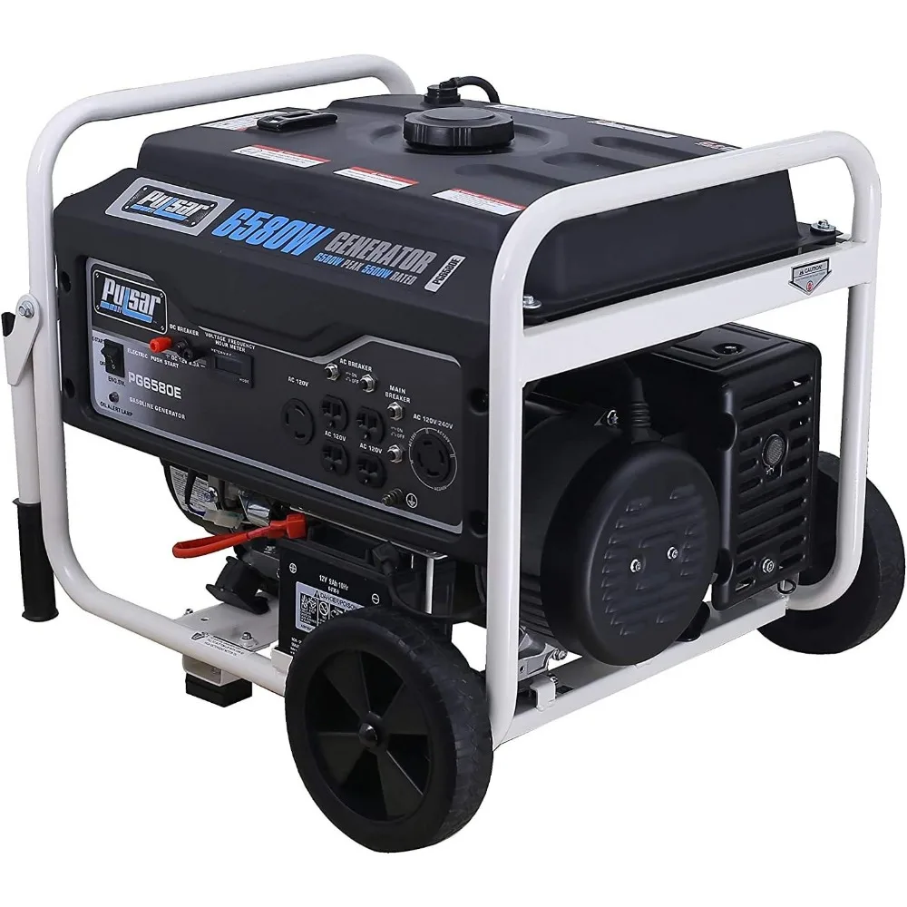 PG6580E Portable Generator, Black&White Генератор 220 Вольт Power Generator Gasoline Diesel Generator Silent Free Energy