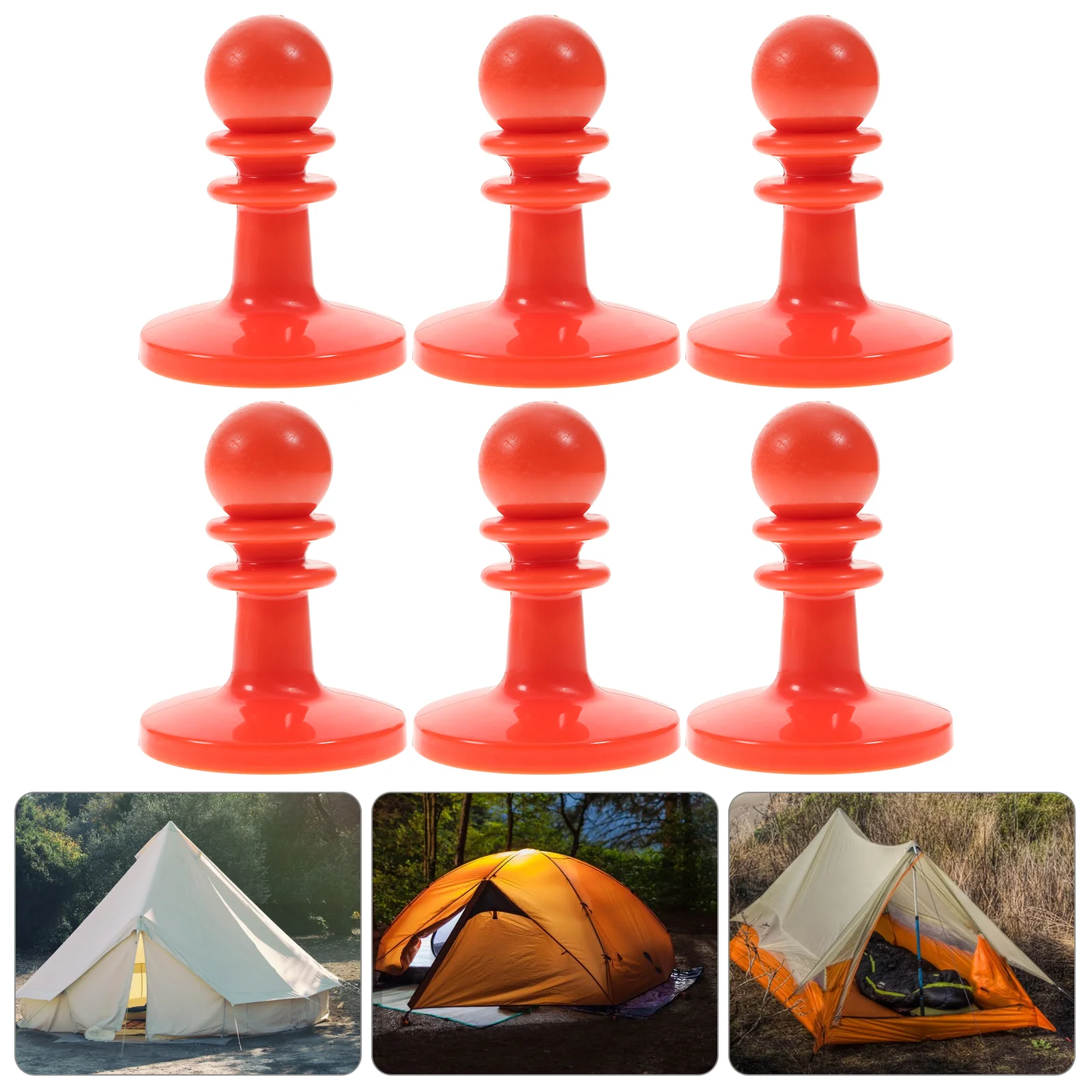 

8 Pcs Plastic Cap Lighting Guard Awning Tent Pole Proof Kid Suite Camping Hat Rod Case Child Kids Tents