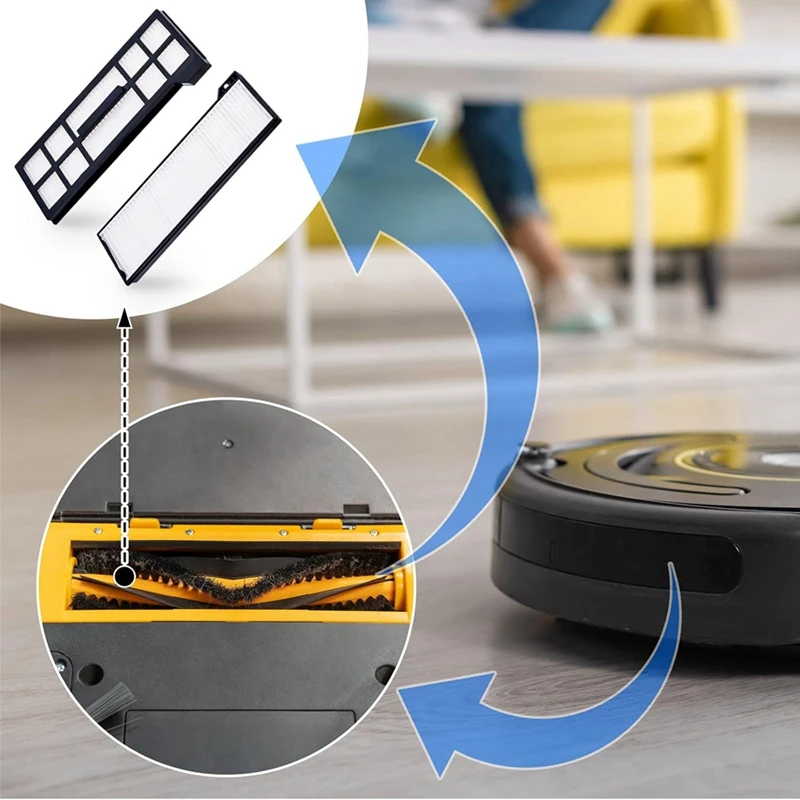 استبدال فلتر B58B-Hepa لقطع غيار مكنسة الروبوت Eufy X10 Pro Omni