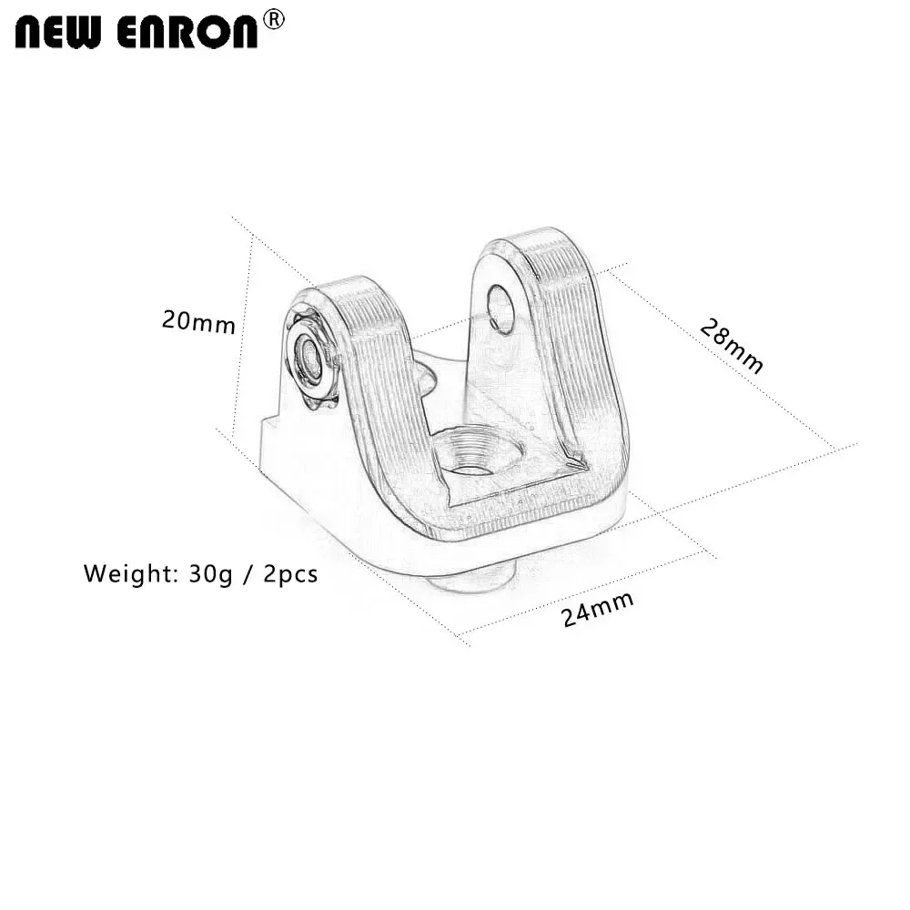 Suporte de ligação de suspensão do eixo superior traseiro LOS254040 para Crawler Team Losi 1/6 Super Baja Rey carros rc para adultos