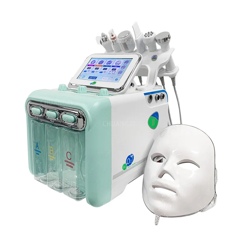 High-quality 7 In 1 H2O2 Water Oxygen Jet Peel Hydra Beauty Skin Cleansing Hydra Dermabrasion facial Machine Water Aqua Peeling